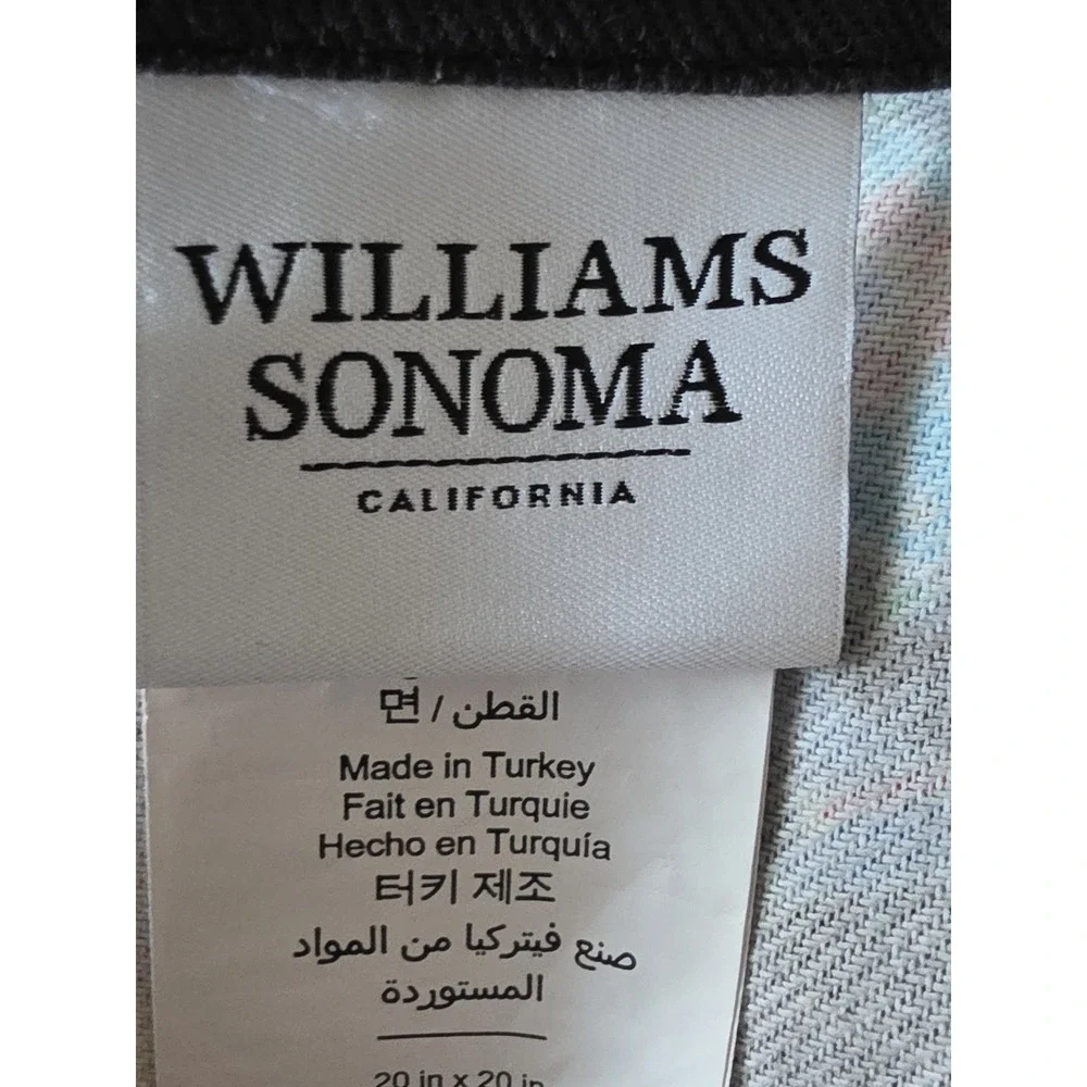 Williams Sonoma Dia de los Muertos Cotton Napkin - Sugar Skull‎ & Floral - 20
